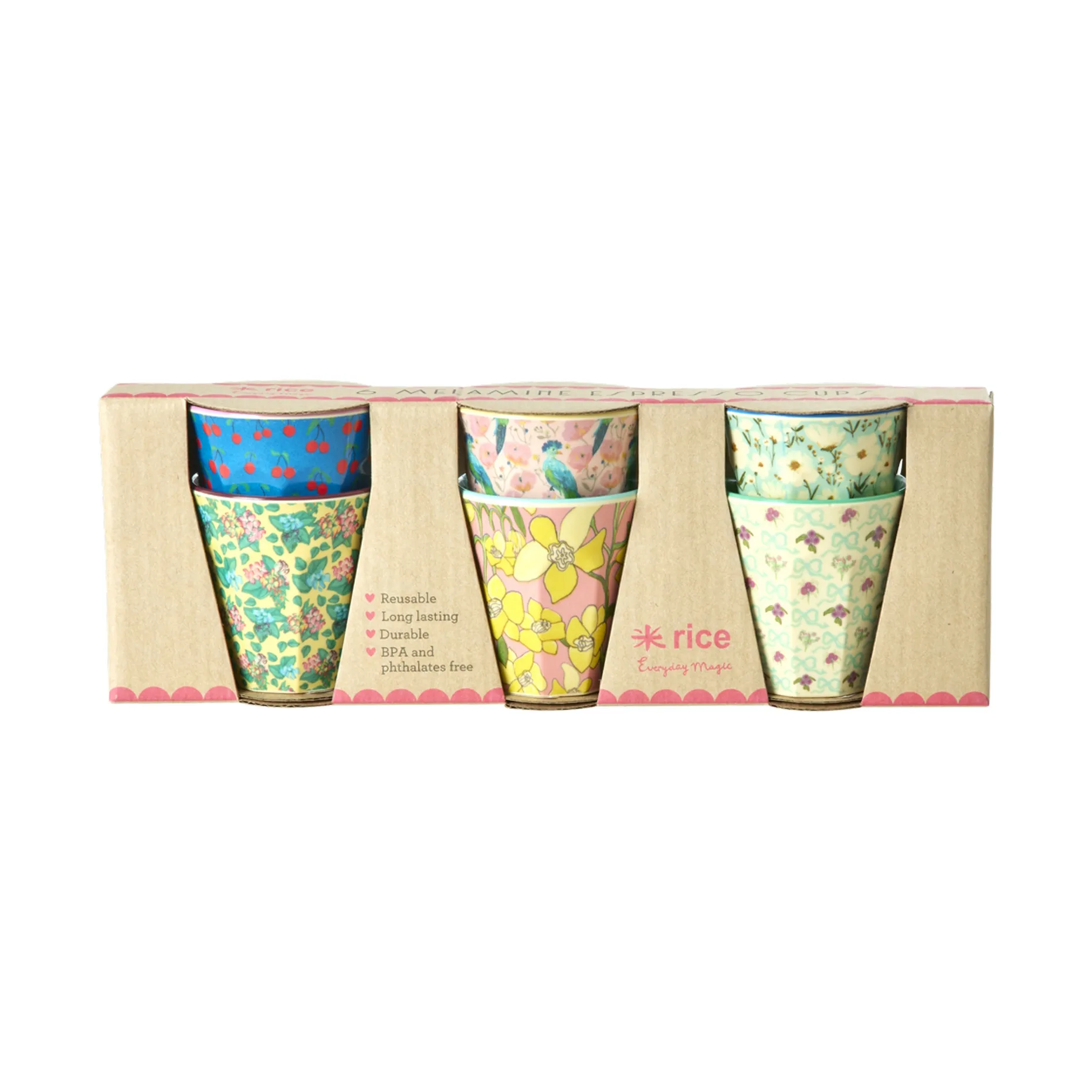 Rice espresso cup melamine 8 cl 6-pack, Show youre true colors RICE