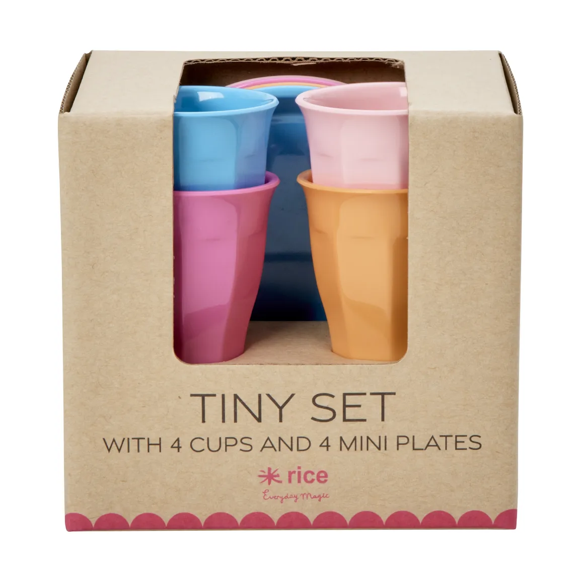 Rice espresso cup melamine giftbox 4-pack, Multicolor RICE