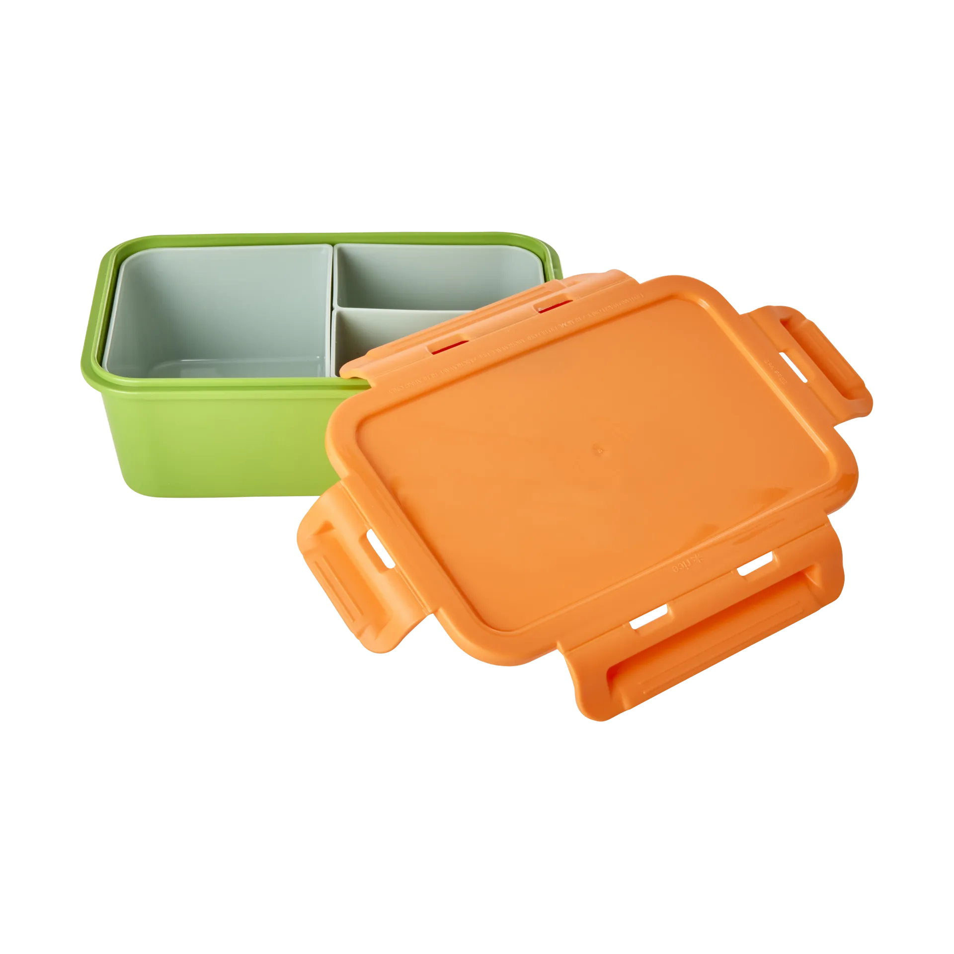 Rice lunch box with 3 compartments, Green RICE