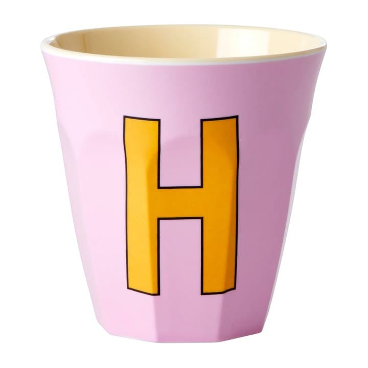 Rice melamin cup medium letter - H 30 cl - Pink - RICE