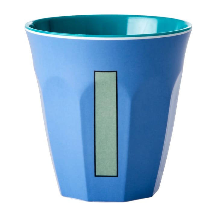 Rice melamin cup medium letter - I 30 cl - New dusty blue - RICE