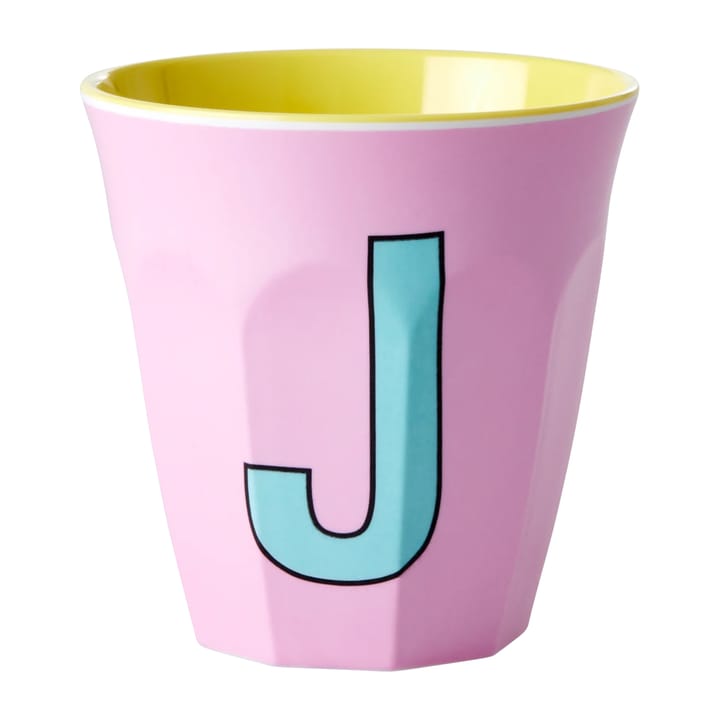 Rice melamin cup medium letter - J 30 cl - Pink - RICE