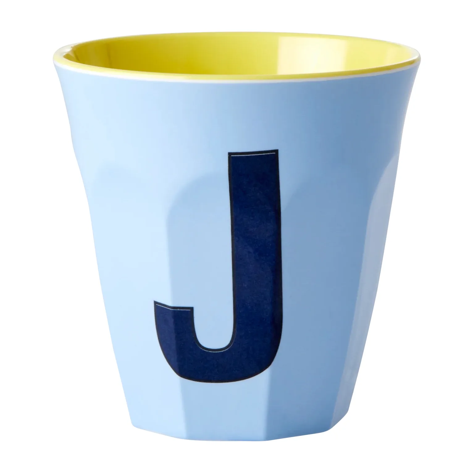 Rice melamin cup medium letter - J 30 cl, Soft blue RICE