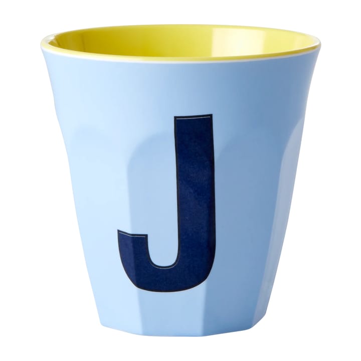 Rice melamin cup medium letter -  J 30 cl, Soft blue RICE