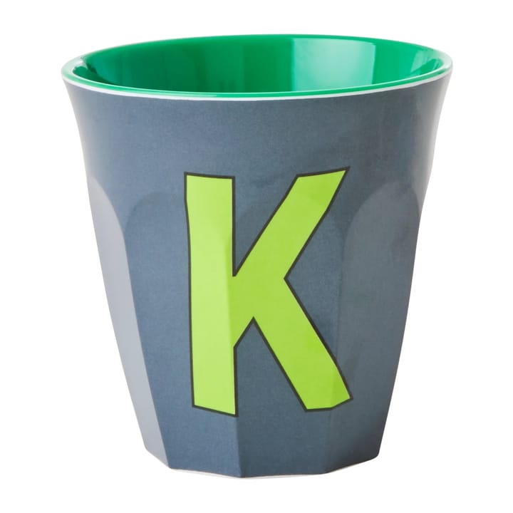 Rice melamin cup medium letter - K 30 cl - Dark grey - RICE