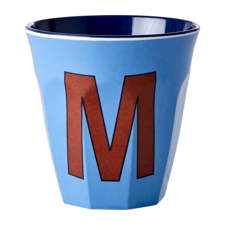 Rice melamin cup medium letter -  M 30 cl, New dusty blue RICE