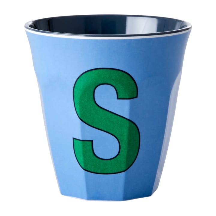 Rice melamin cup medium letter - S 30 cl - New dusty blue - RICE