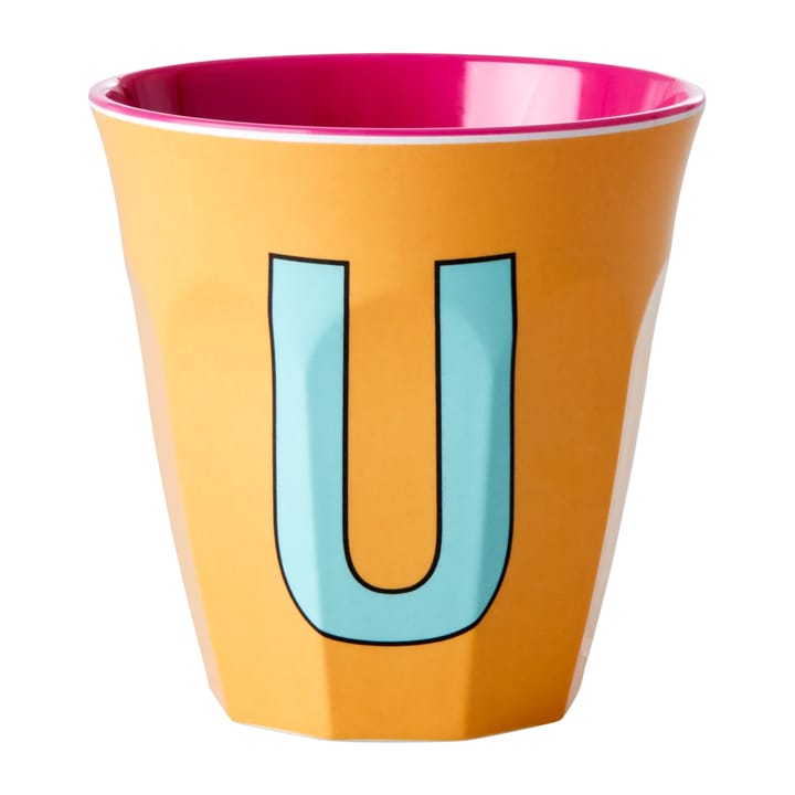 Rice melamin cup medium letter - U 30 cl - Apricot - RICE