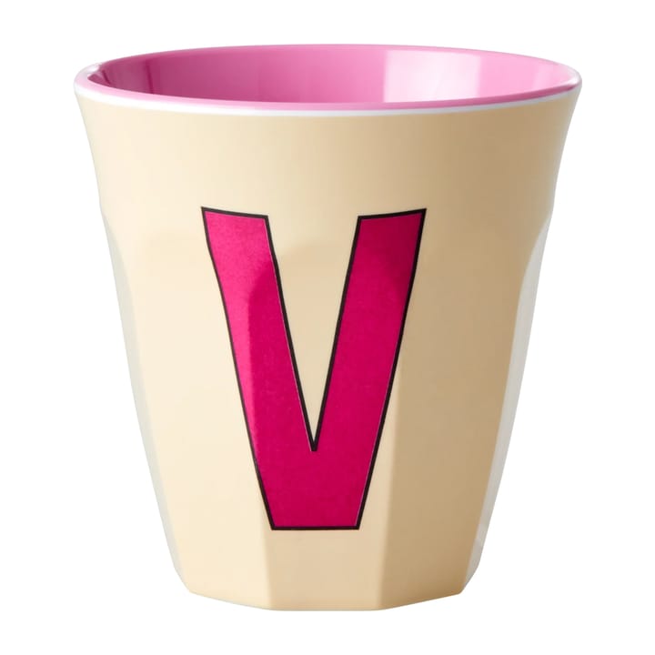 Rice melamin cup medium letter - V 30 cl - Soft yellow - RICE