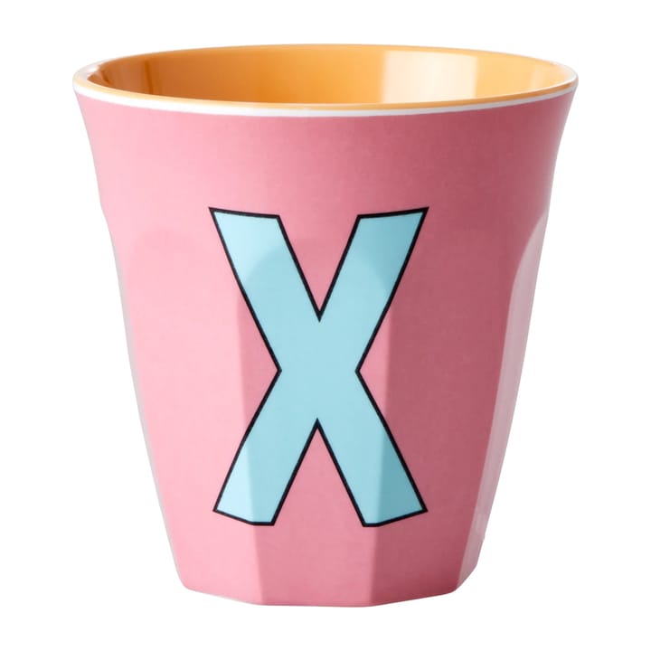 Rice melamin cup medium letter - X 30 cl - Dark powder - RICE