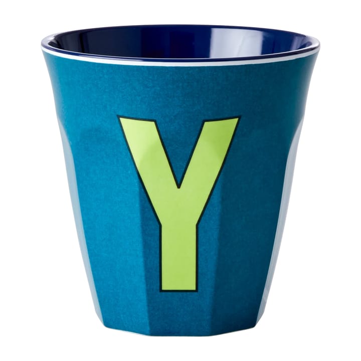 Rice melamin cup medium letter - Y 30 cl - Emerald green - RICE