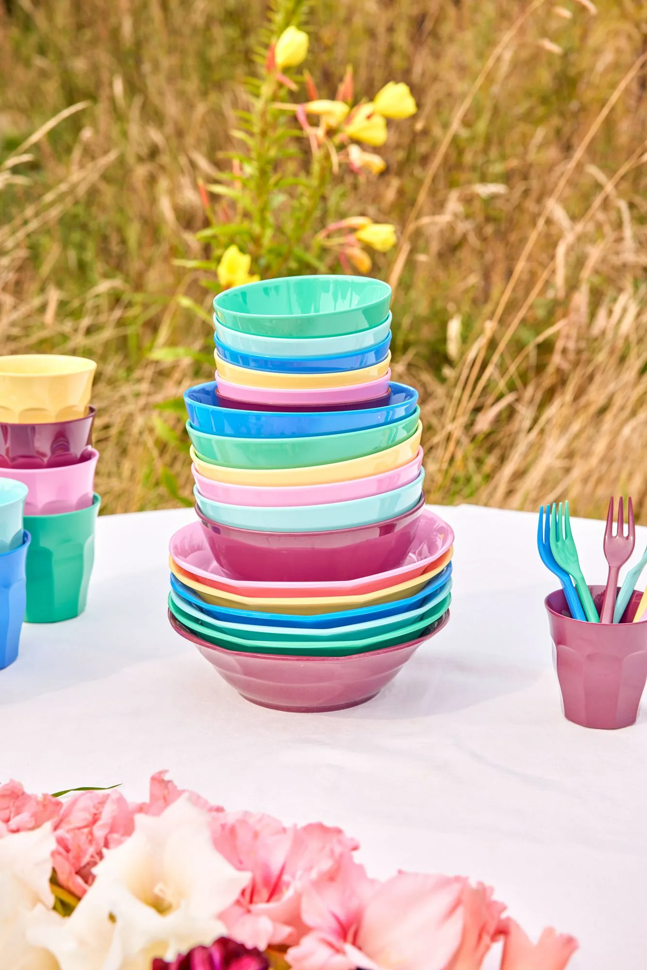 Rice melamine bowl medium 70 cl 6-pack, Show youre true colors RICE