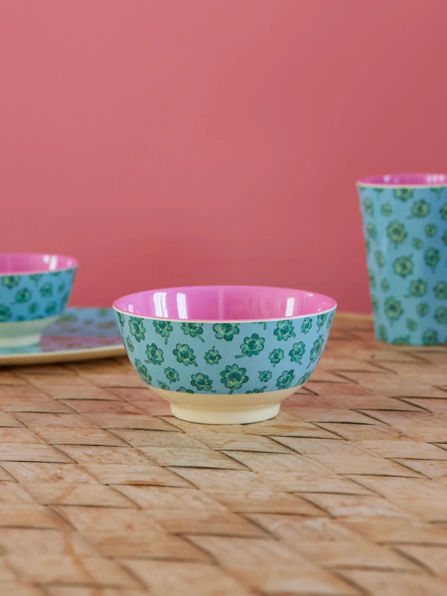 Rice melamine bowl medium, Good Luck RICE