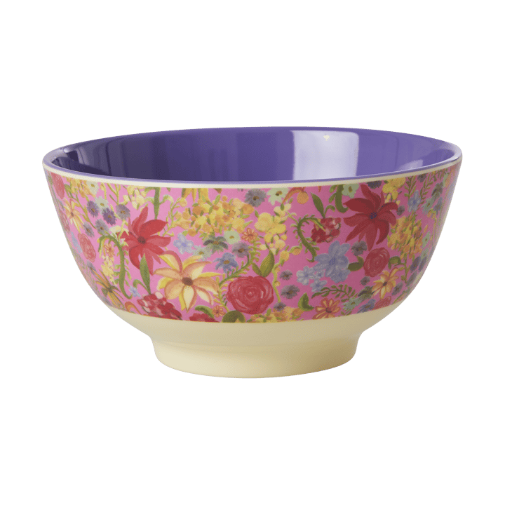 Rice melamine bowl medium - Swedish Flower - RICE