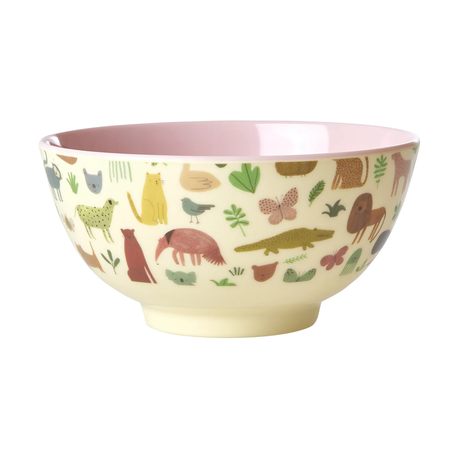 Rice melamine bowl medium, Sweet Jungle Print-Soft Pink RICE