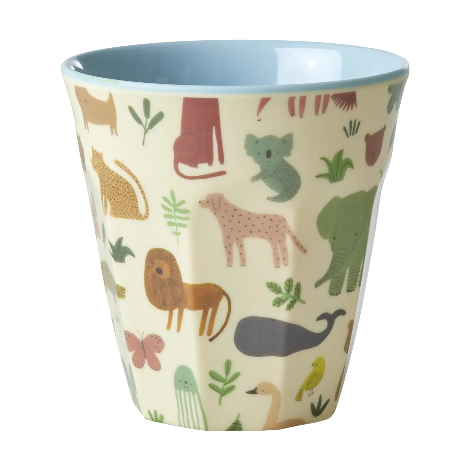 Rice melamine cup medium, Sweet Jungle Print-Soft blue RICE