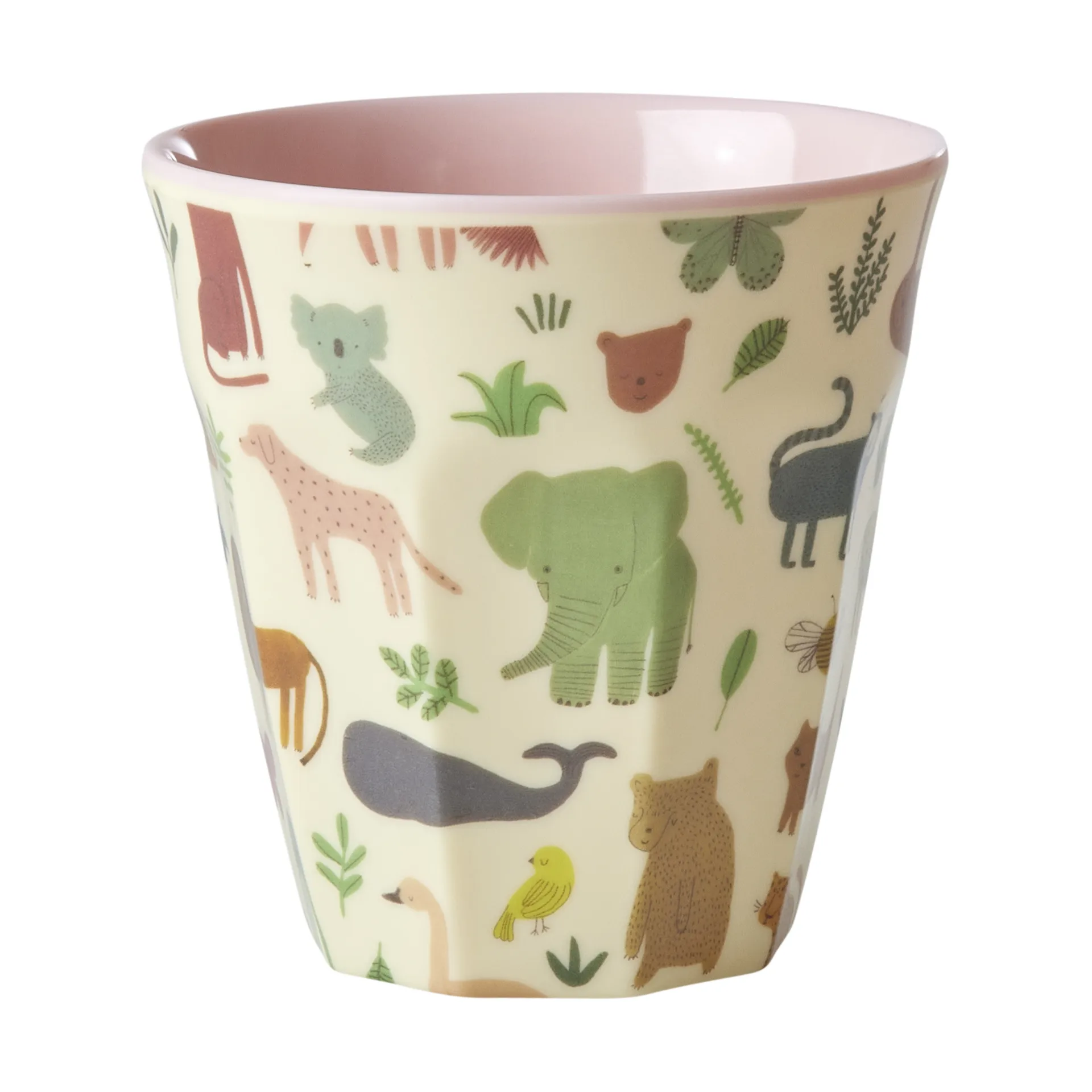 Rice melamine cup medium, Sweet Jungle Print-Soft Pink RICE