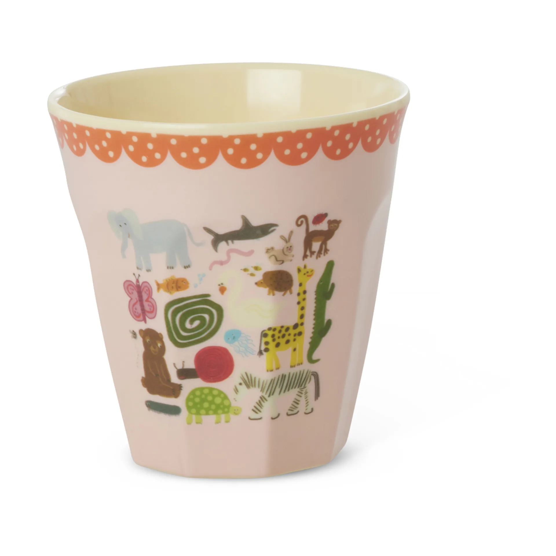 Rice melamine cup medium, Wildlife pink RICE
