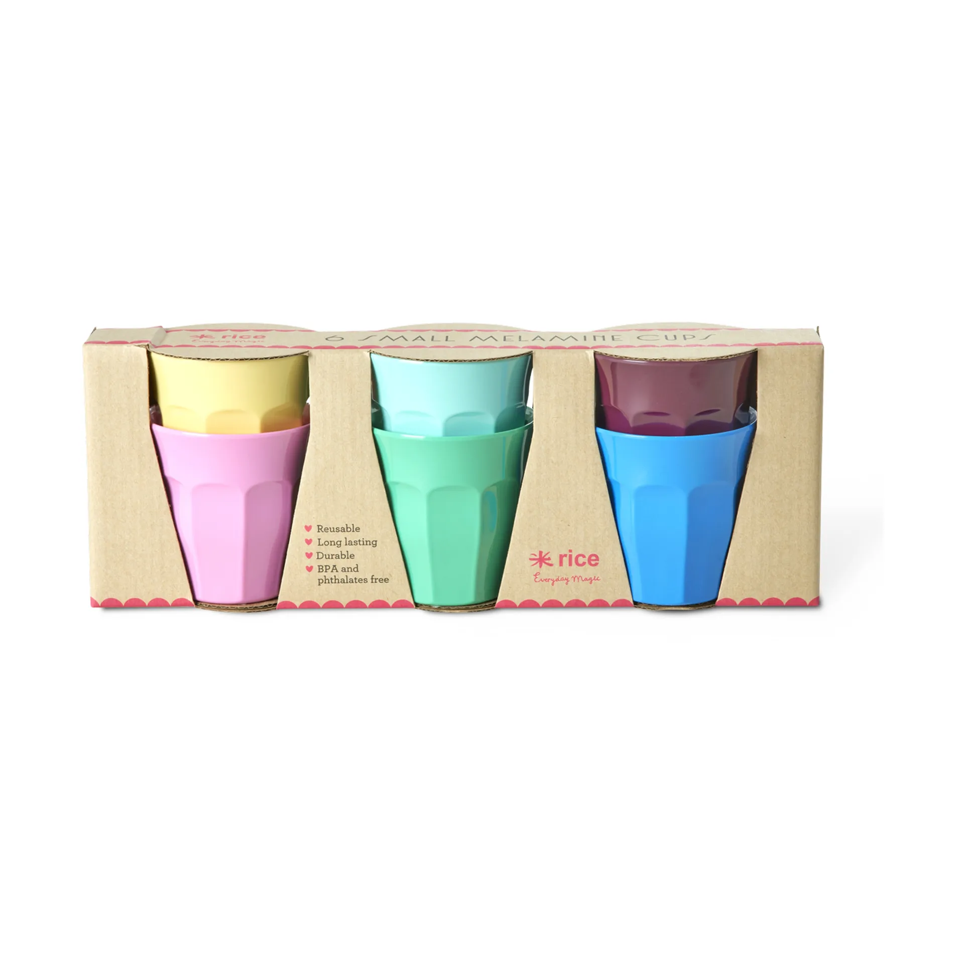 Rice melamine cup small 6-pack, Show your true colours. RICE