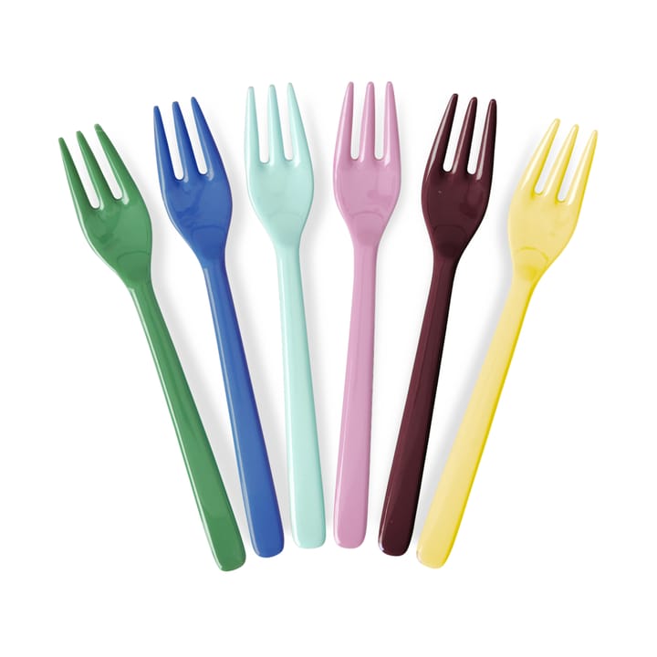 Rice melamine fork 6-pack - Show your true colours. - RICE