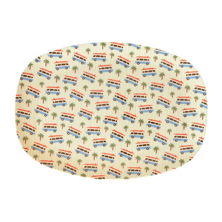 Rice melamine plate 22x30 cm - Cars - RICE