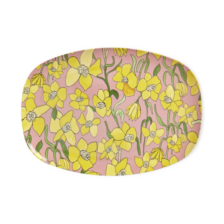 Rice melamine plate 22x30 cm - Daffodil - RICE