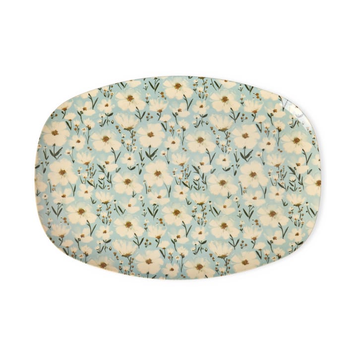 Rice melamine plate 22x30 cm - Summer bloom - RICE