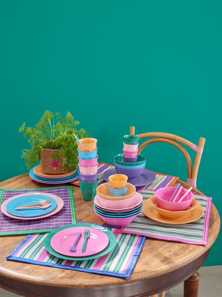 Rice melamine plate Ø26 cm 6 pieces, La Joie de Vivre RICE