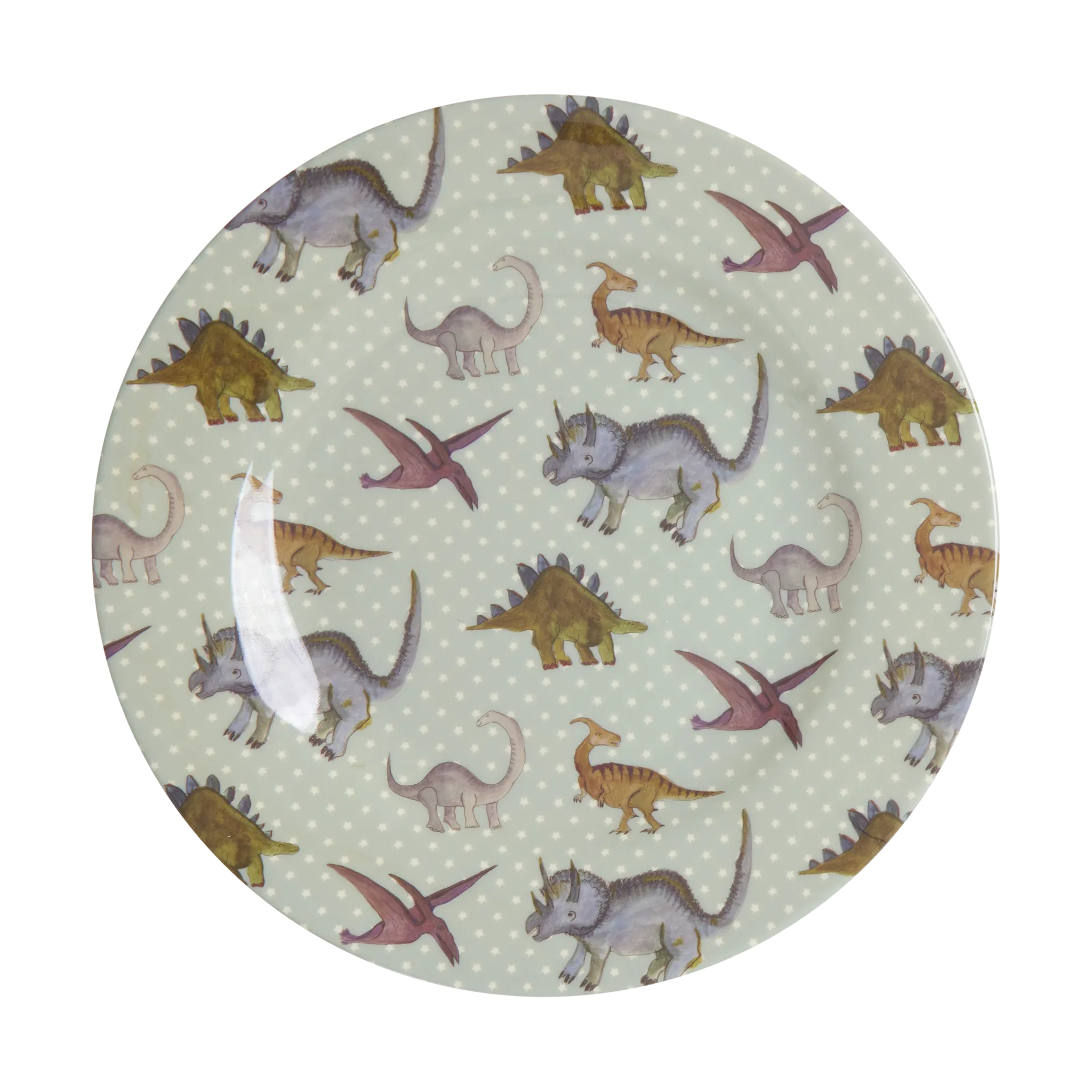 Rice melamine side plate Ø20 cm, New Dino RICE