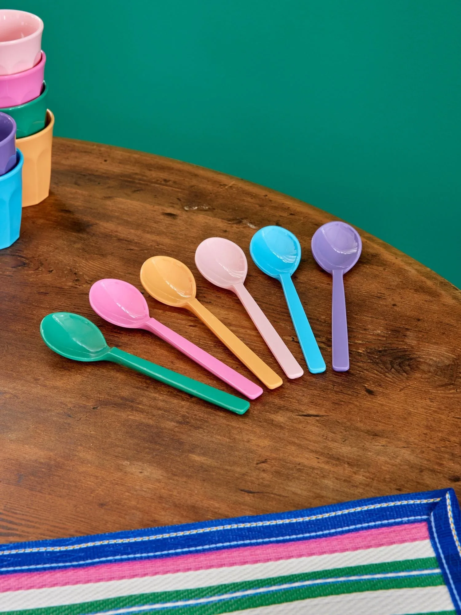 Rice melamine spoon 14 cm 6-pack, La Joie de Vivre RICE