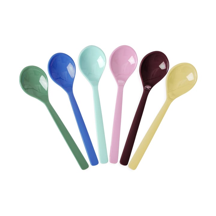 Rice melamine spoon 14 cm 6-pack - Show your true colours. - RICE