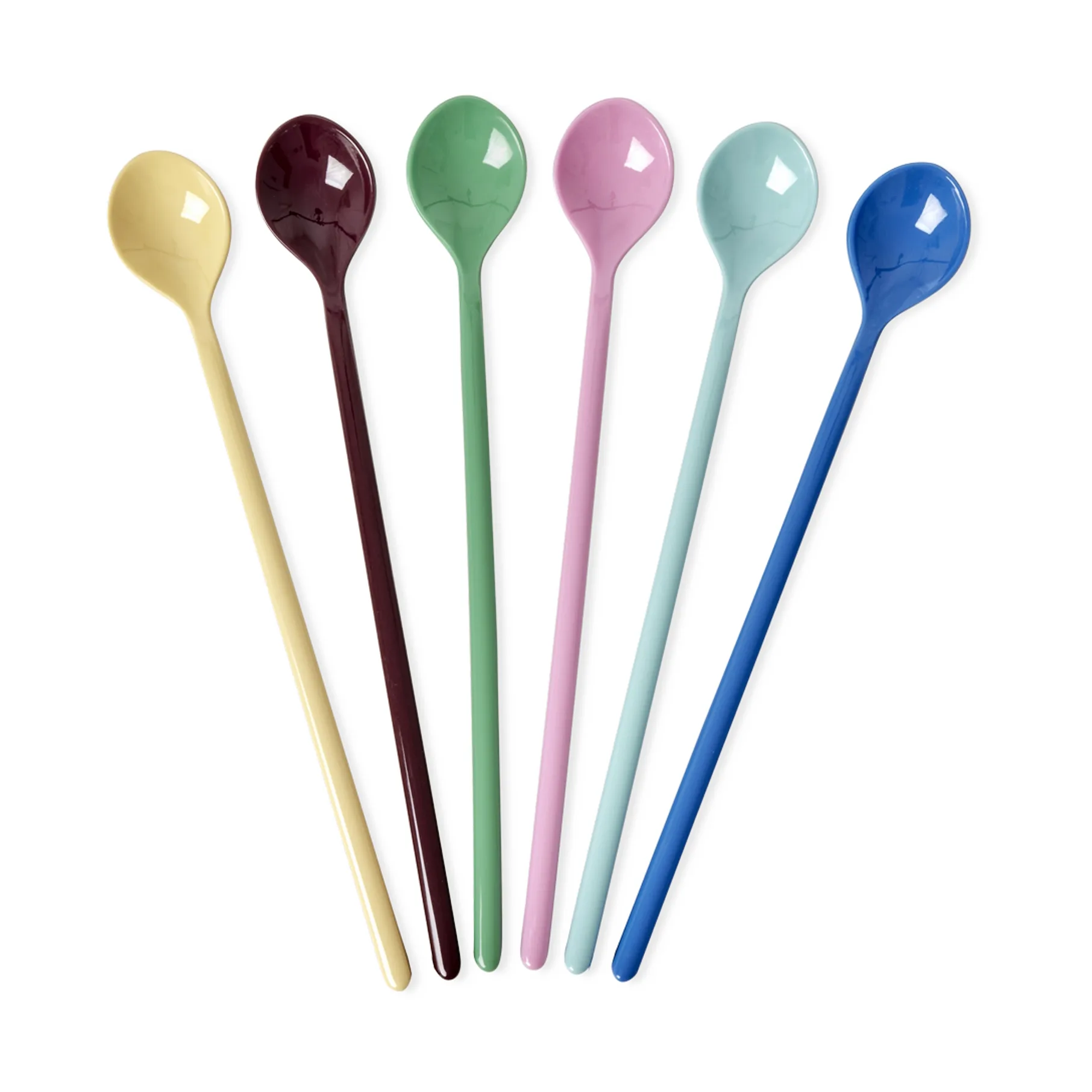 Rice melamine spoon long 6-pack, Show your true colours. RICE