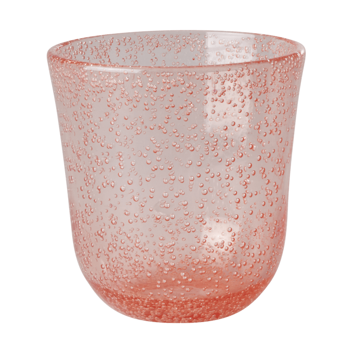 Rice tumbler glass bubble design acrylic 41 cl - Peach - RICE