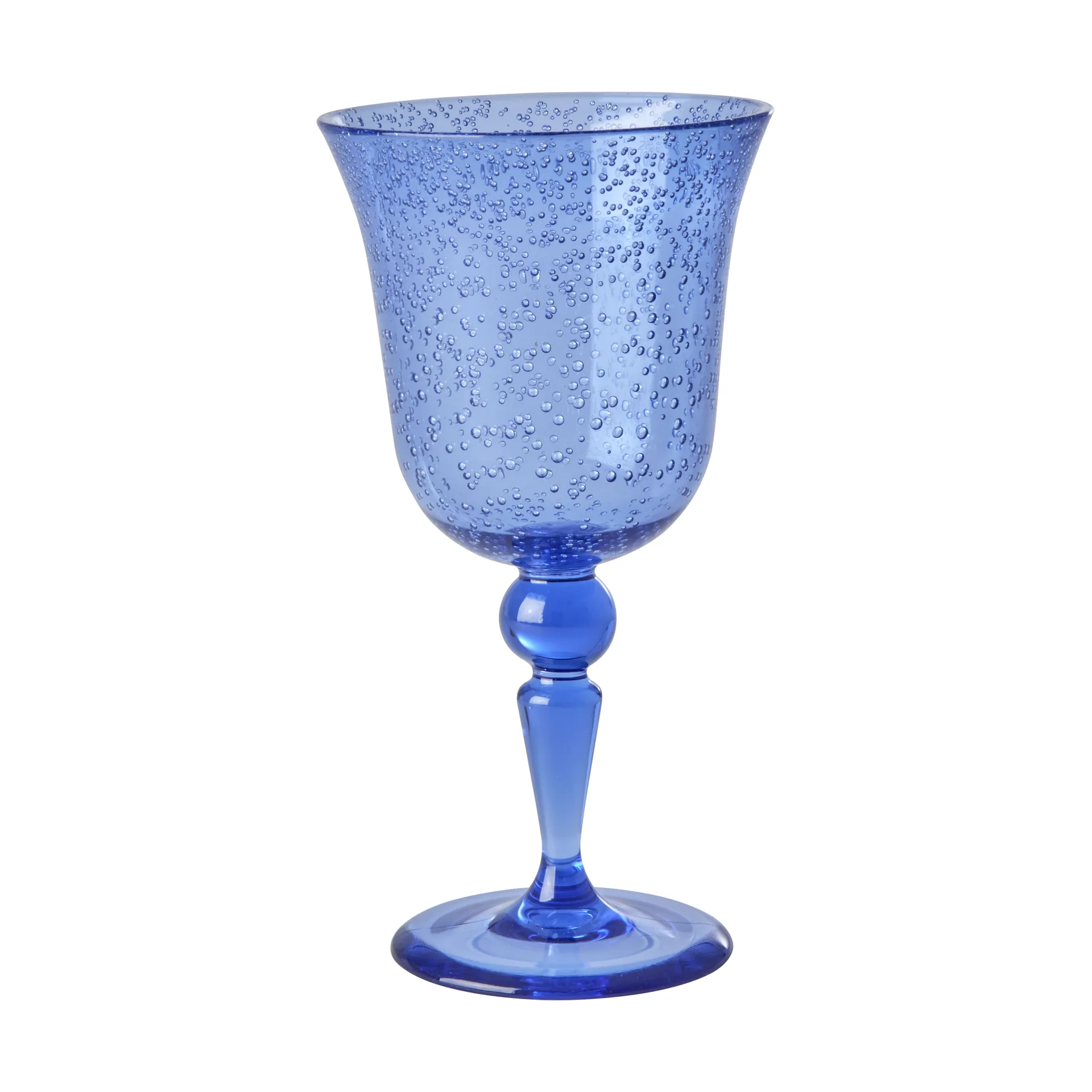 Rice wine glass bubble design 36 cl, Blue RICE