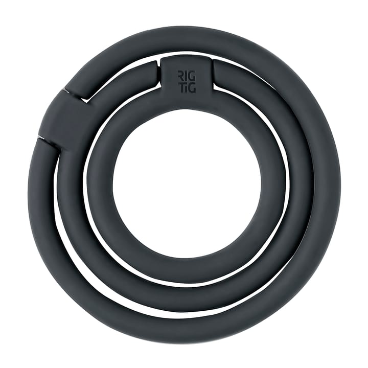 CIRCLES trivet Ø13 cm, Black RIG-TIG