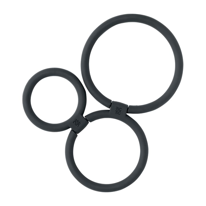 CIRCLES trivet Ø13 cm, Black RIG-TIG