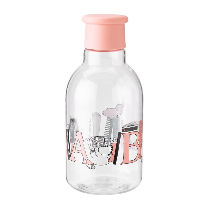 DRINK-IT Moomin ABC water bottle 0.5 liter - Salmon - RIG-TIG