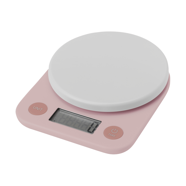 FOODIE kitchen scale - Light rose - RIG-TIG