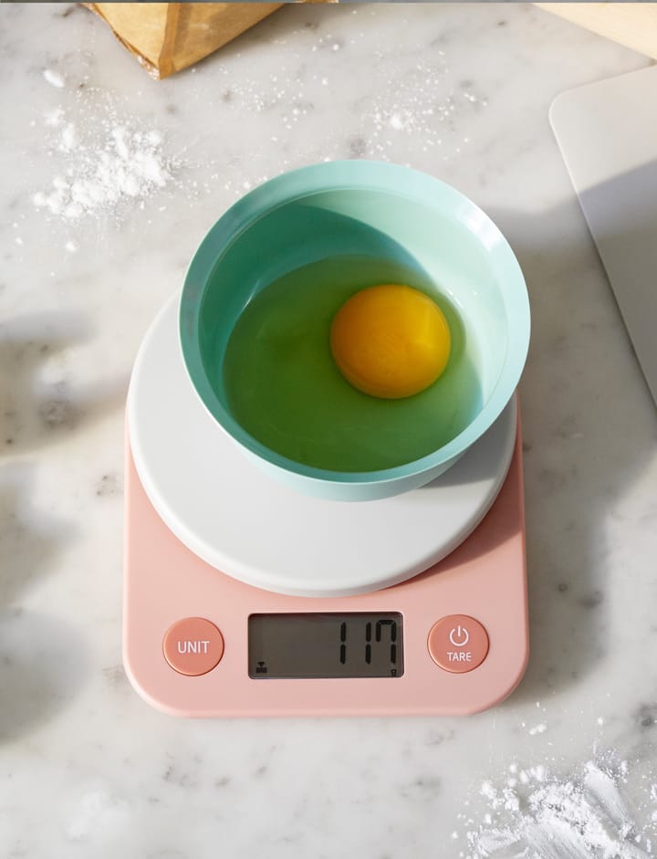 FOODIE kitchen scale, Light rose RIG-TIG