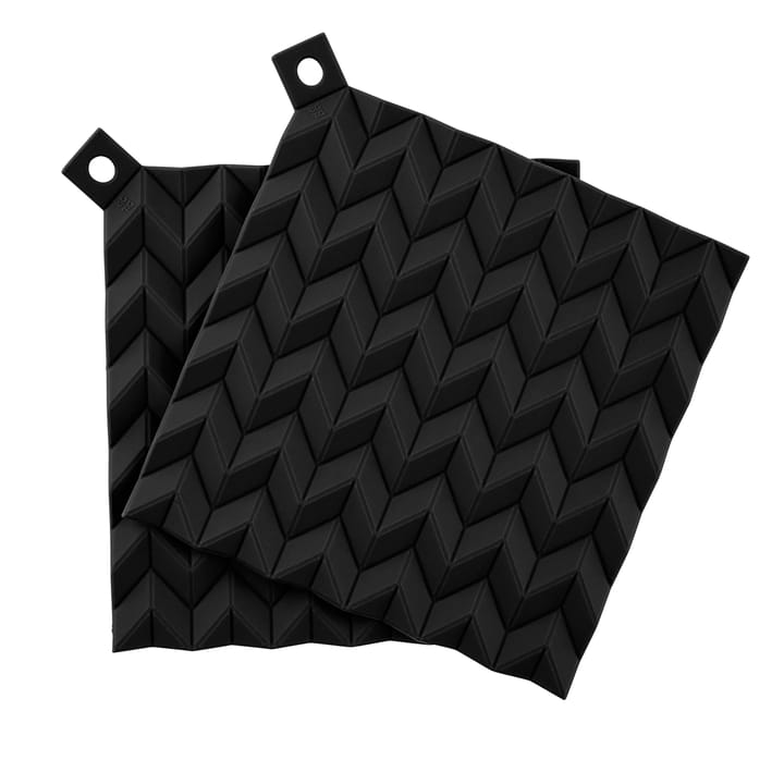 HOLD-ON oven mitt 2-pack, Black RIG-TIG