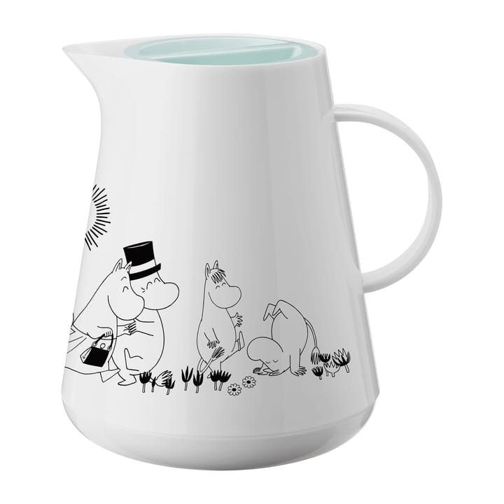 HOTTIE Mumin thermos 1 l, White-dusty green RIG-TIG
