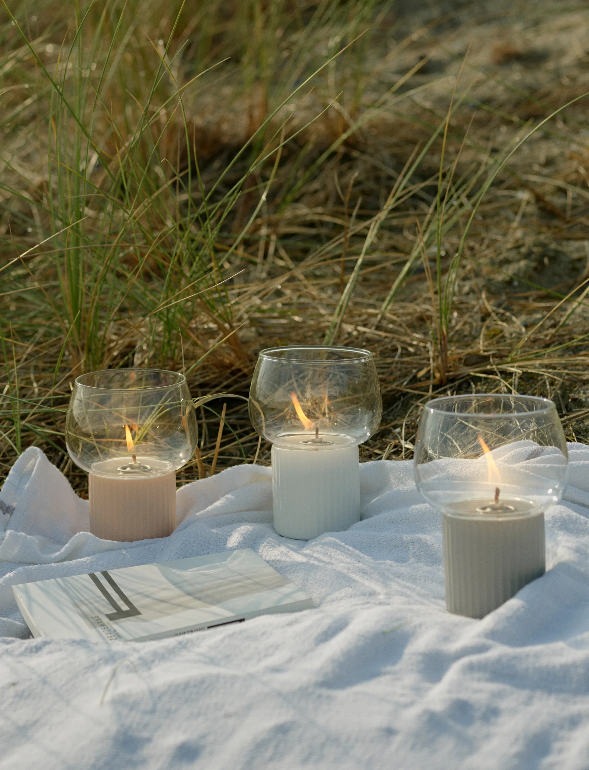 HYGGE hurricane oil lamp 16 cm, Grey RIG-TIG