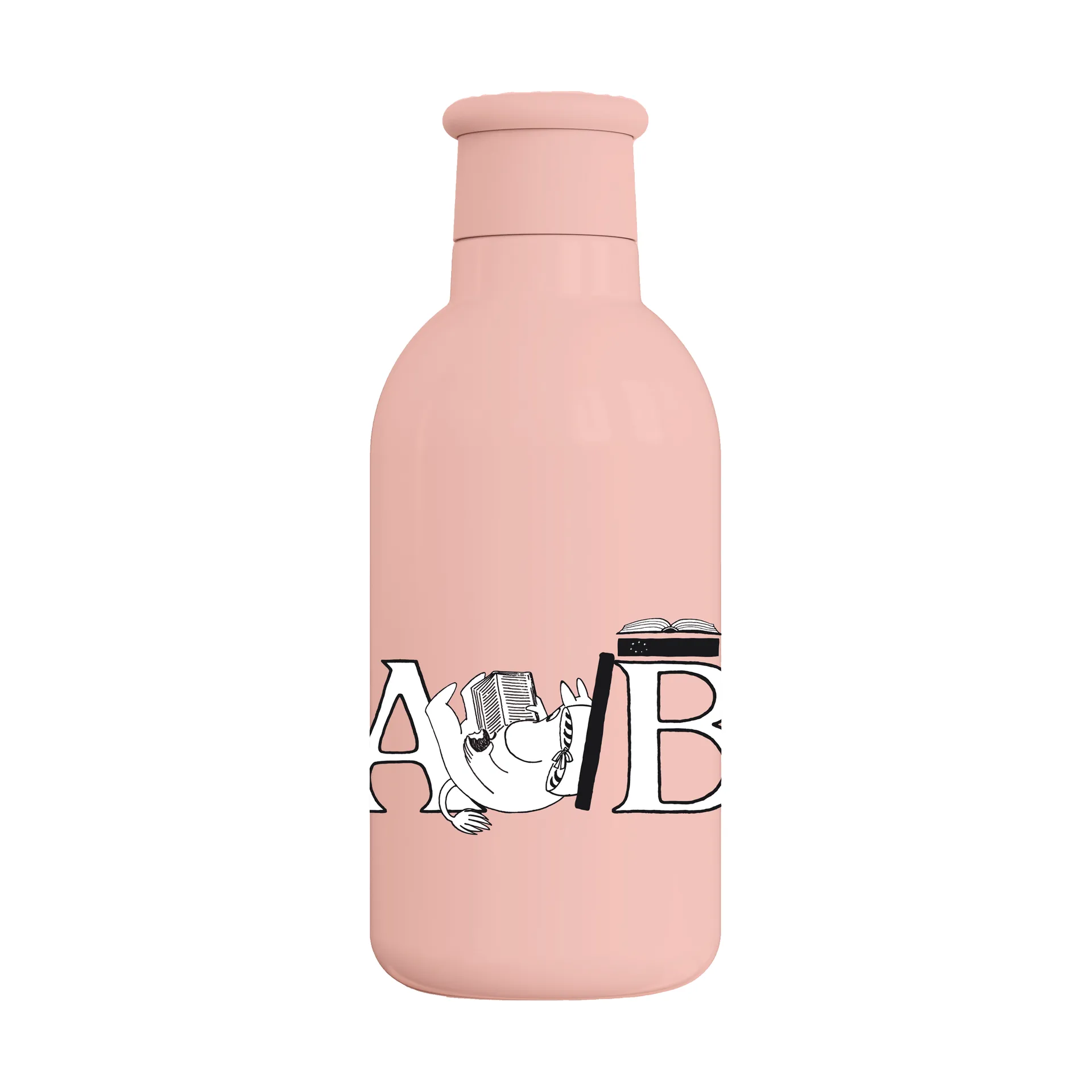 Moomin ABC thermos bottle 0.5 L, Moomin salmon RIG-TIG