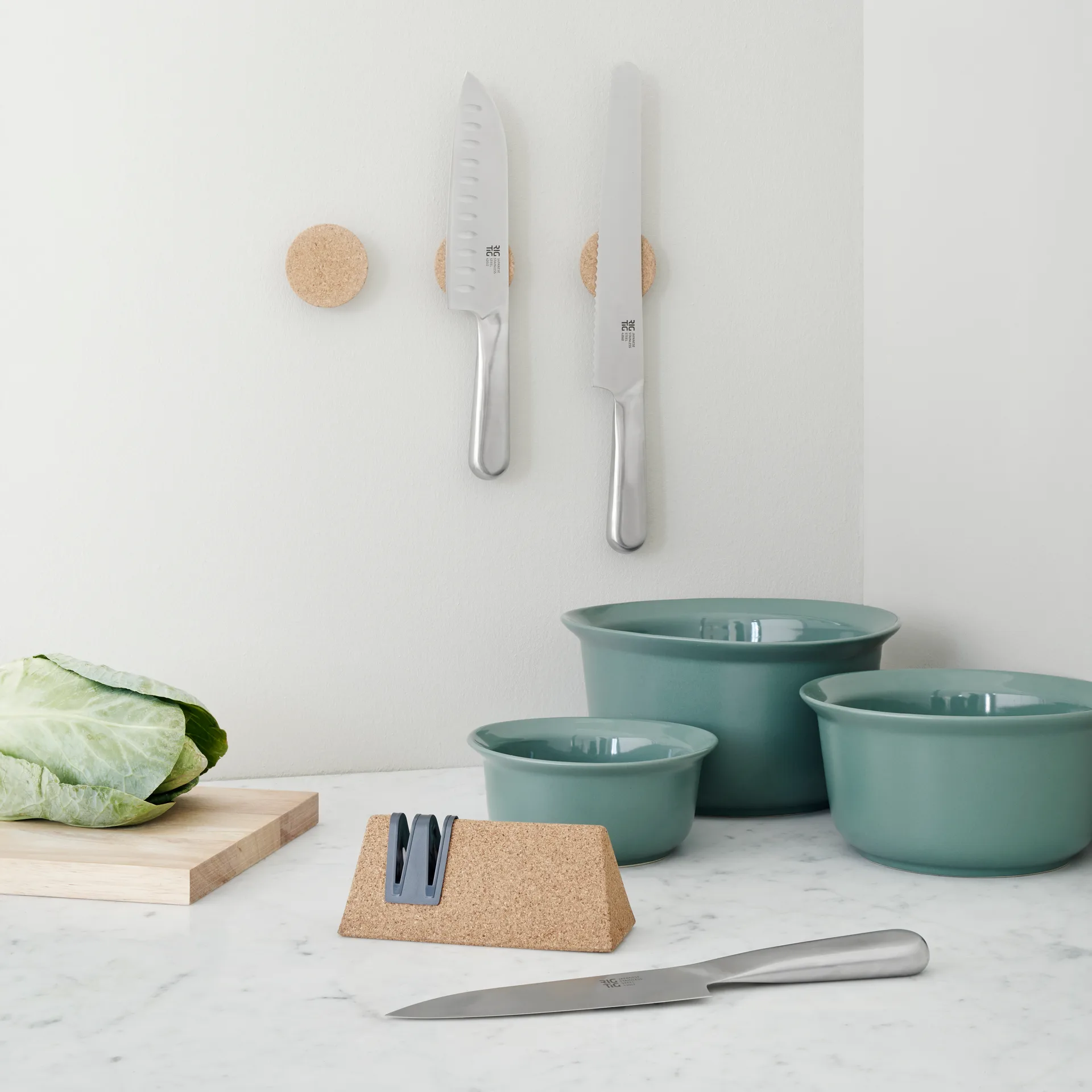 SLIDE-IT knife sharpener, kork RIG-TIG