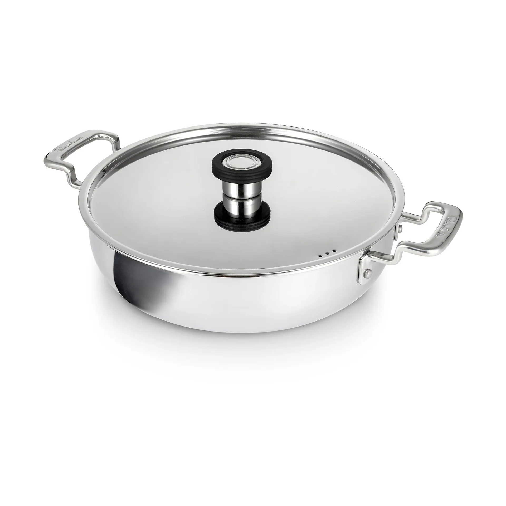316 Series low casserole pot, Stainless steel, 28 cm Robert Welch