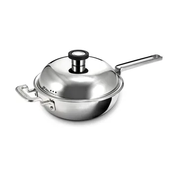 316 Series wok pan - Stainless steel, 22 cm - Robert Welch