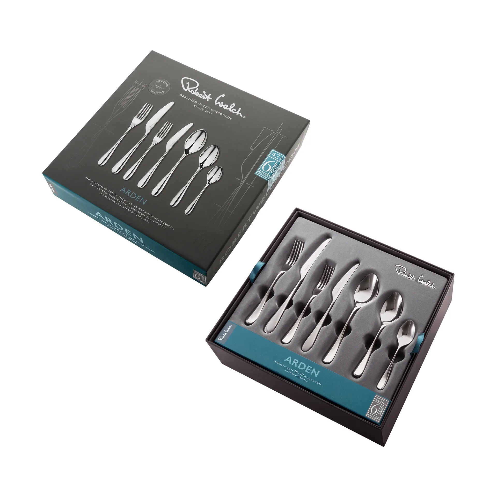 Arden Bright cutlery, 42 pieces Robert Welch
