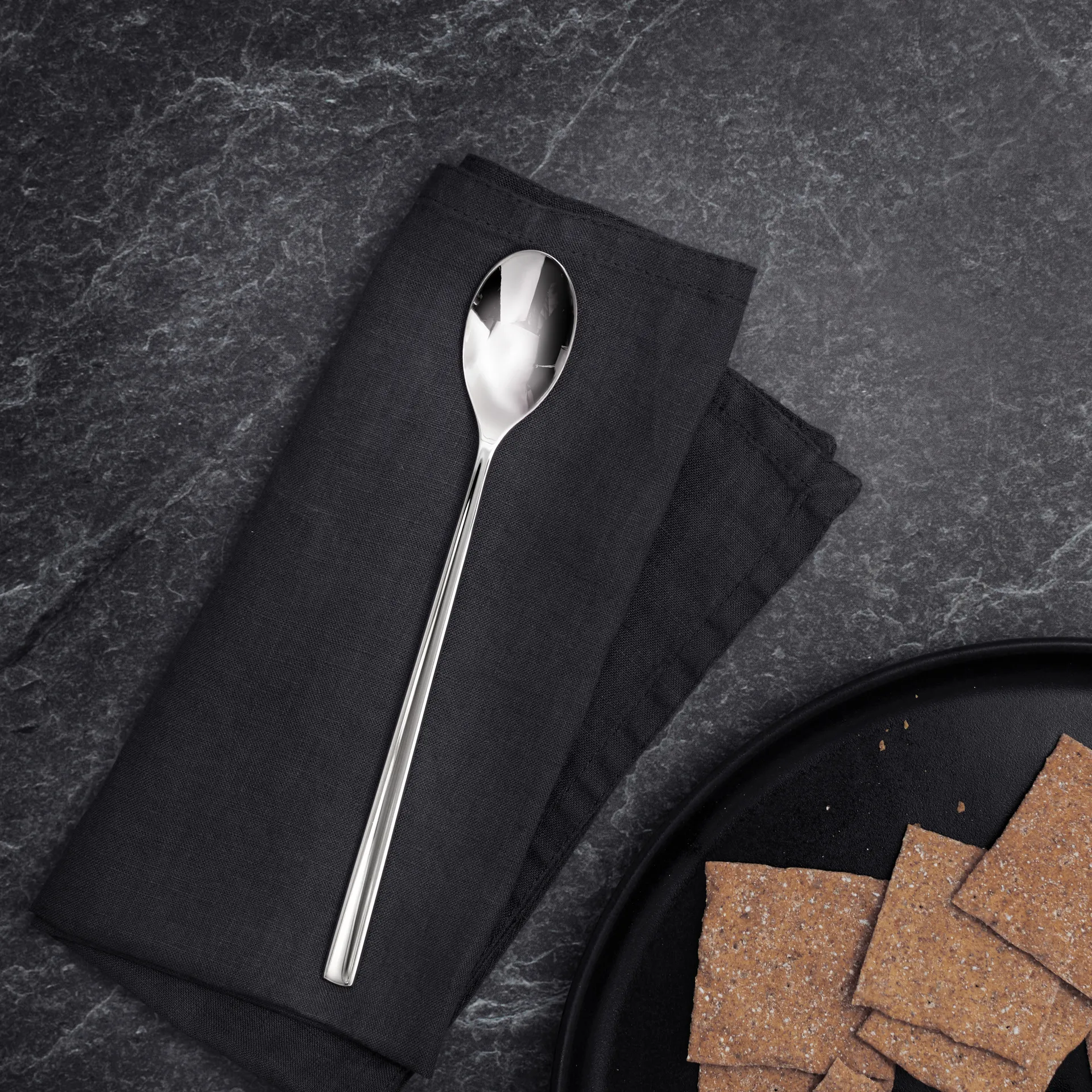 Blockley latte spoon smooth, Stainless steel Robert Welch