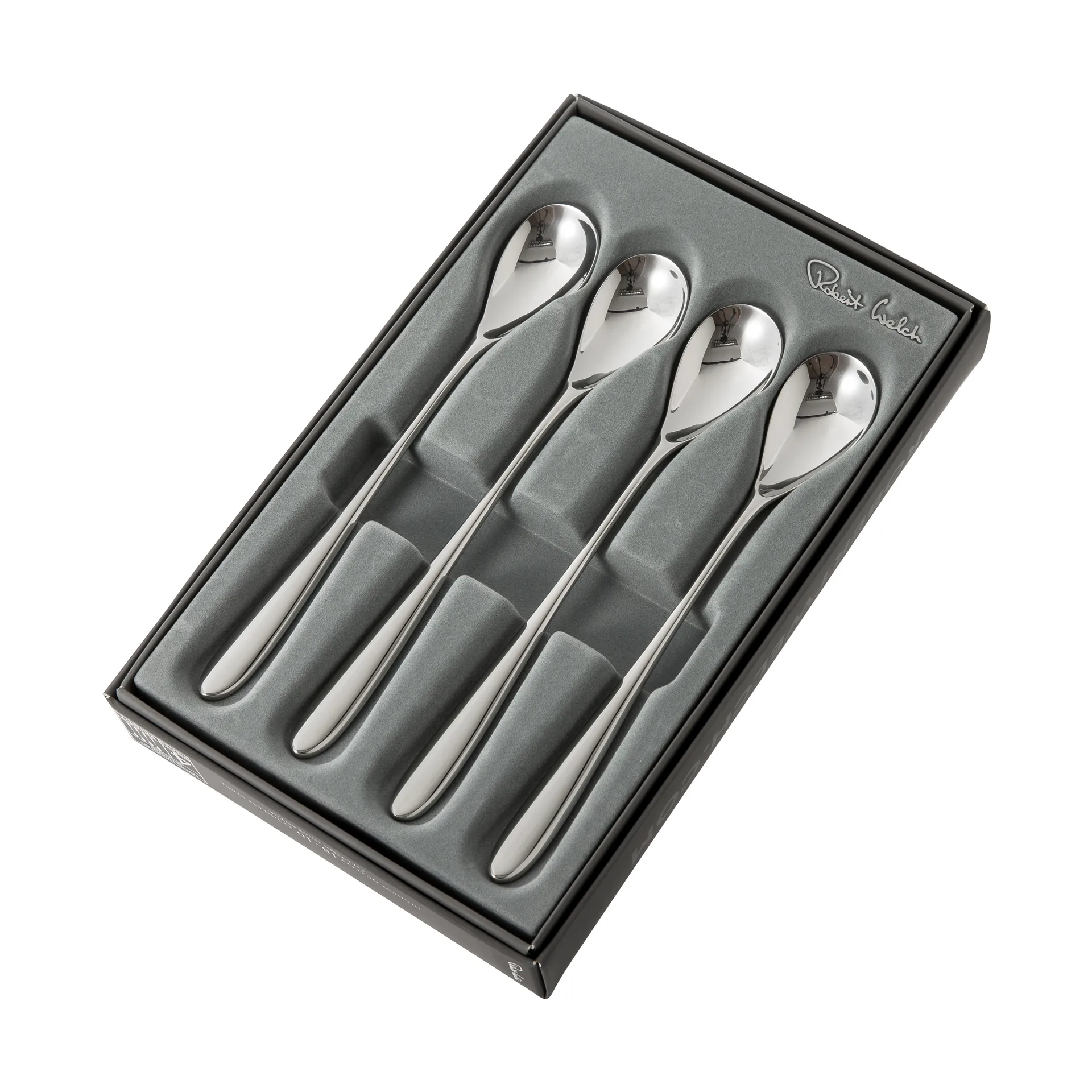 Bourton Bright latté spoon 4 pieces, Stainless steel Robert Welch
