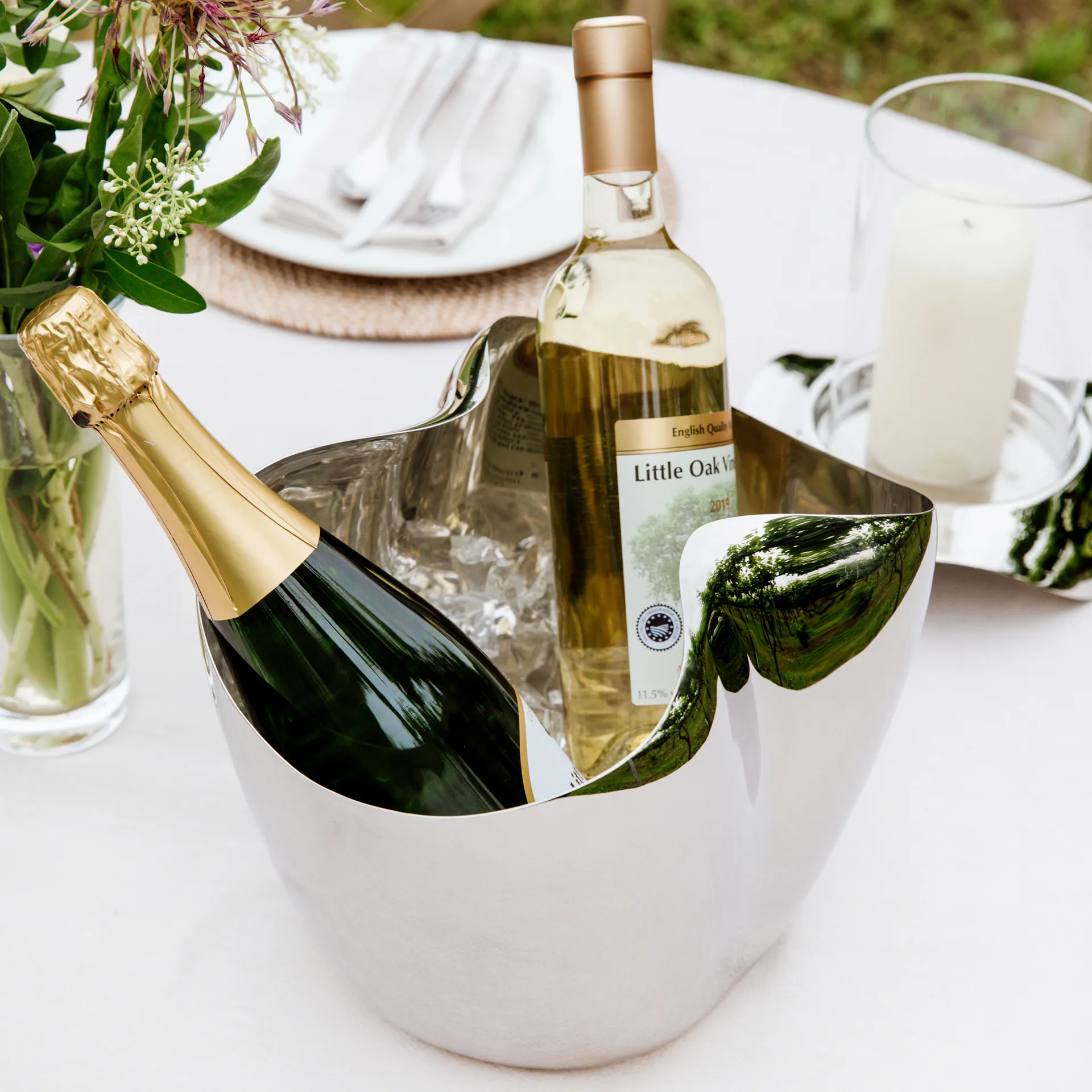 Drift champagne cooler-wine cooler, Stainless steel Robert Welch